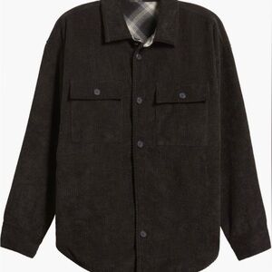 NWT* Thread & Supply Black Corduroy 2n1 Reverable Jacket